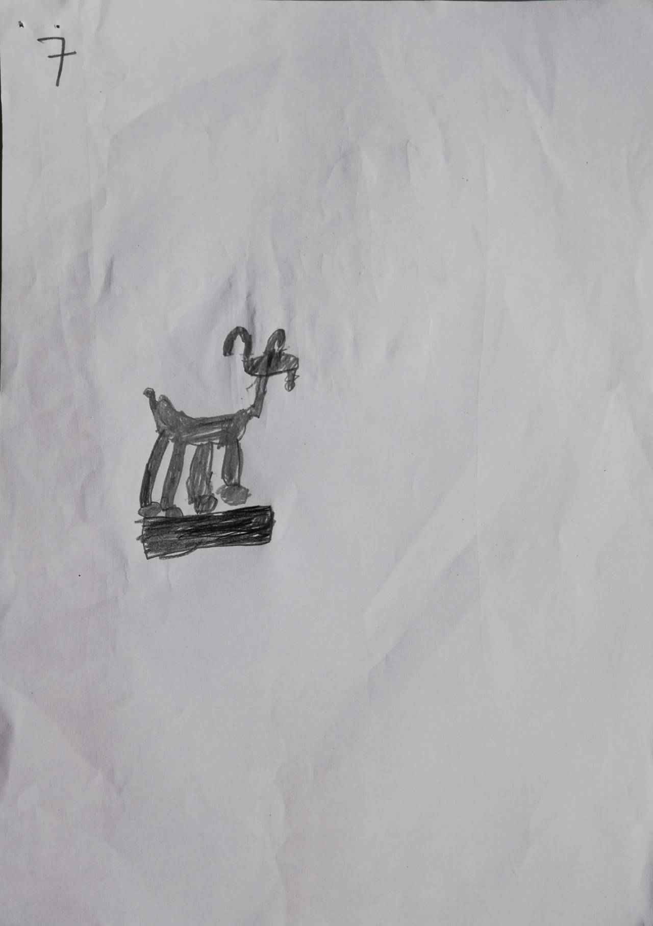 La Cabra, dibujo de Carlos Florido (todos los derechos otorgados a la Fundación Orden de la Paz para el concurso Picasso Cuadros Sinfónicos en Málaga)